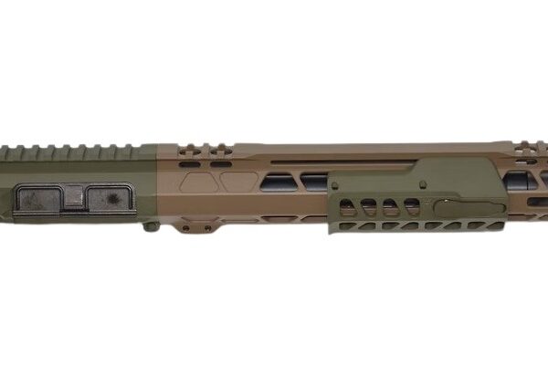 Bilson Arms P7UFSFG10R1 BA-15FCP  338 ARC 10+1 12.50″ Threaded Barrel, Flat Dark Earth/Sniper Green Cerakote Aluminum Receiver w/Picatinny Rail, M-LOK Handguard