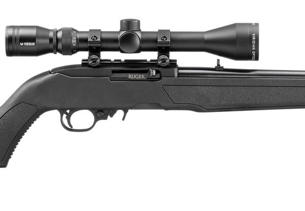 Ruger 32001 10/22 w/Optic 22 LR 10+1 16.40″ Satin Black Steel Barrel & Drilled & Tapped Receiver, Black Fixed w/M-LOK Polymer Stock, Viridian EON 3-9x40mm Scope