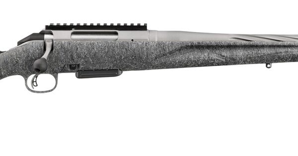 Ruger 46991 American II  350 Legend 5+1 20″ Gun Metal Gray Cerakote Spiral Threaded Barrel, Gun Metal Gray Cerakote Alloy Steel Drilled & Tapped Receiver, Gray Splatter Adj LOP Synthetic Stock