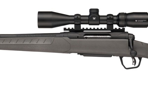 Savage Arms 32487 110 Trailblazer 6.5 PRC 2+1 22″ Fluted Barrel, Flat Dark Gray Adj LOP Synthetic Stock, Left Hand