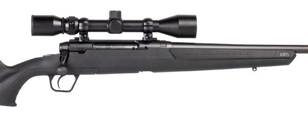 Savage Arms 57987 Axis XP  350 Legend 4+1 18″ Matte Black Black Carbon Steel Barrel & Drilled & Tapped Receiver, Black Fixed Synthetic Stock, Weaver 3-9x40mm Scope, Right Hand