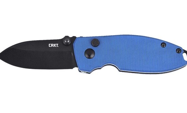 CRKT 2474BDC  SQUID        BUTTON LOCK  2.27 BLUE