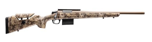 CVA CR4052 Cascade Varmint Hunter 22-250 Rem 10+1 20″ Flat Dark Earth Cerakote Threaded Barrel & Receiver w/Picatinny Rail, Krytek Highlander Adj Comb & LOP Synthetic Stock