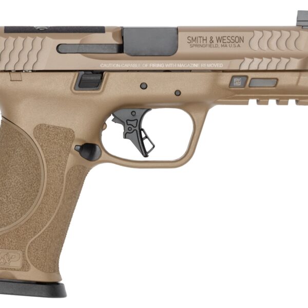 Smith & Wesson 14832 M&P9 M2.0 Sports South Exclusive 9mm Luger 23+1 4.72″ Black Armornite Threaded Barrel, Flat Dark Earth Cerakote Stainless Steel Optic Ready/Serrated Slide, Flat Dark Earth Polymer