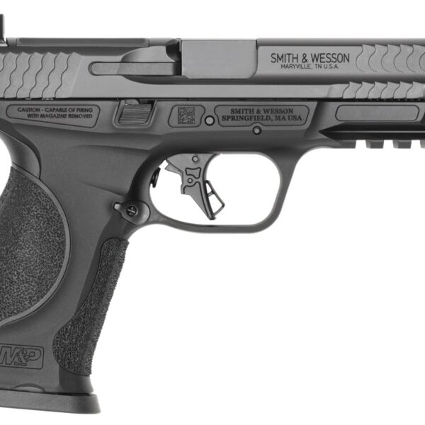 Smith & Wesson 14792 M&P9 M2.0 Metal Full Size 9mm Luger 17+1 4.25″ Black Armornite Stainless Steel Barrel & Optic Cut/Serrated Slide, Black Anodized Aluminum Frame w/Picatinny Rail, Interchangeable P