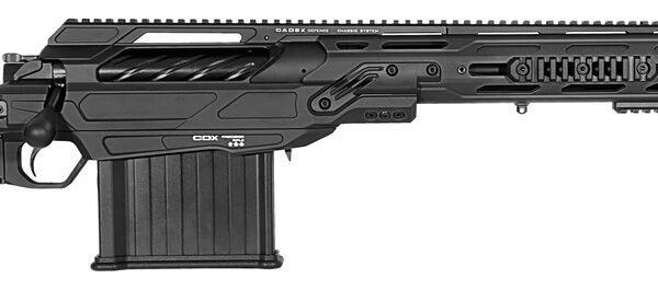 Cadex Inc CDX50DUAL50206BR20I2J5 CDX-50 Tremor 50 BMG 5+1 20.60″ Black DLC Match Grade Threaded Barrel, Black DLC Aluminum Receiver w/Picatinny Rail, Adjustable Folding Black Stock, Black Polymer Grip