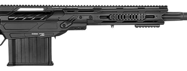 Cadex Inc CDX50DUAL5029BR40I2J5N CDX-50 Tremor 50 BMG 5+1 29″ Black DLC Match Grade Threaded Barrel, Black DLC Aluminum Receiver w/Picatinny Rail, Adjustable Folding Hybrid Tan Stock, Black Polymer Gr