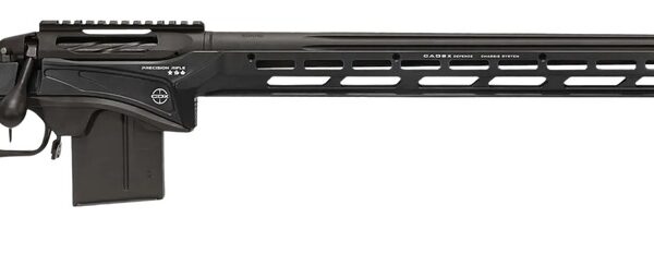 Cadex Inc CDXSSPRO6526CP20I2B1N CDX-SS Seven S.T.A.R.S. Pro 6.5 Creedmoor 10+1 26″ Black DLC Fluted Threaded Barrel, Black Cerakote Receiver, ARCA Rail,  M-LOK Handguard, Black Adjustable Folding Butt