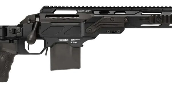 Cadex Inc CDXSSCOV308165CP20I2E1 CDX-SS Seven S.T.A.R.S. Covert Compact 308 Win 10+1 16.50″ Black DLC Fluted Threaded Barrel, Black Cerakote Receiver w/Picatinny Rail, M-LOK Handguard, Black Folding S
