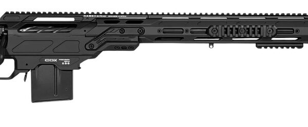 Cadex Inc CDX30LITE6524BR20I2B1N CDX-30 Lite 6.5 Creedmoor 10+1 24″ Black DLC Fluted Threaded Barrel, Black Cerakote Receiver w/Picatinny Rail, M-LOK Handguard, Black Adjustable Folding Buttstock, Bla