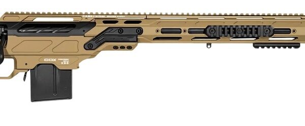 Cadex Inc CDX30LITE6524BR20I2B1N CDX-30 Lite 6.5 Creedmoor 10+1 24″ Black DLC Fluted Threaded Barrel, Hybrid Tan Cerakote Receiver w/Picatinny Rail, M-LOK Handguard, Adjustable Folding Hybrid Tan Butt