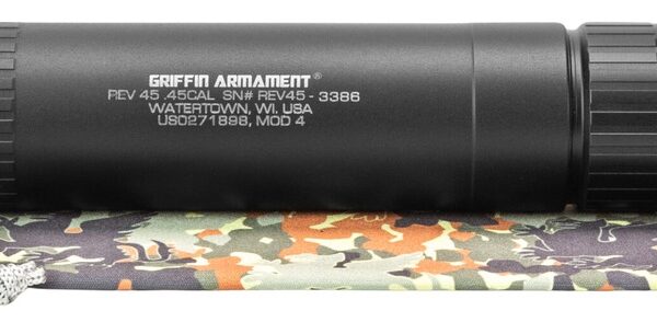 Griffin Armament GAREV45M4-W Revolution 45 Cal 1.375″ Black Aluminum/Stainless Steel