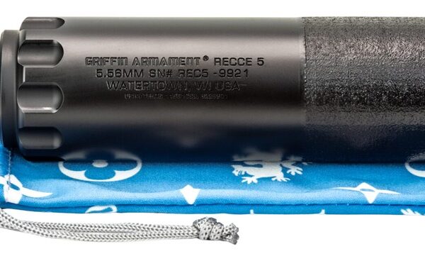 Griffin Armament GAREC5AM-W 5 RECCE 5.56mm 1.50″ Black Stainless Steel 1/2″x28