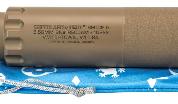 Griffin Armament GAREC5FDEAM-W 5 RECCE 5.56mm 1.50″ Flat Dark Earth Stainless Steel 1/2″x28