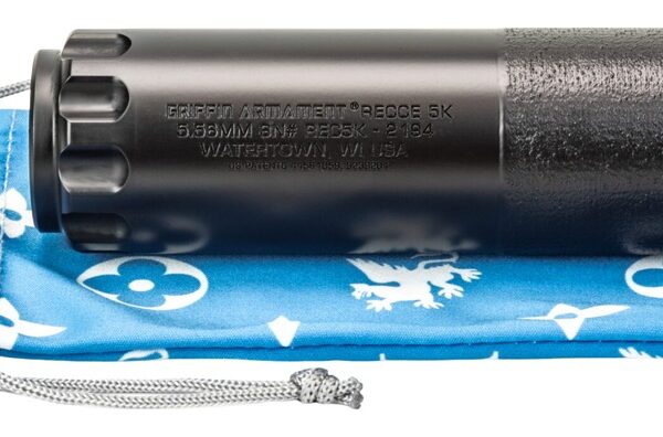 Griffin Armament GAREC5KAM-W 5K RECCE 5.56mm 1.50″ Black Stainless Steel 1/2″x28