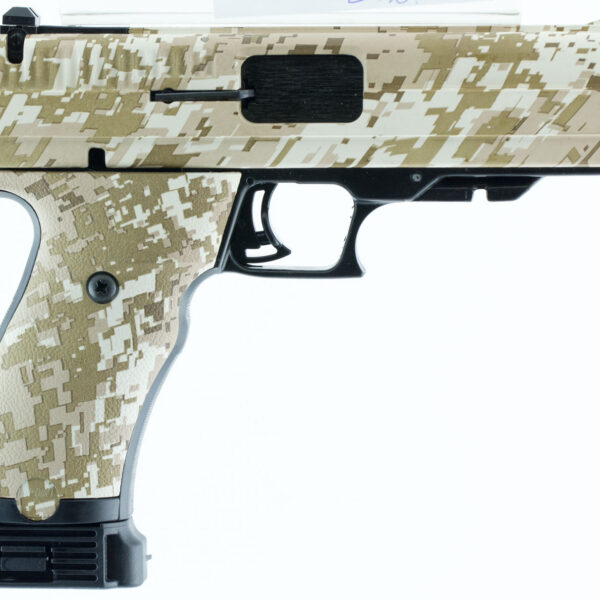Hi-Point 34010DD JCP  40 S&W 10+1, 4.50″ Black Steel Barrel, Hydro-Dipped Digital Desert Camo Serrated Steel Slide, Hydro-Dipped Digital Desert Camo Polymer Frame w/Picatinny Rail & Grip
