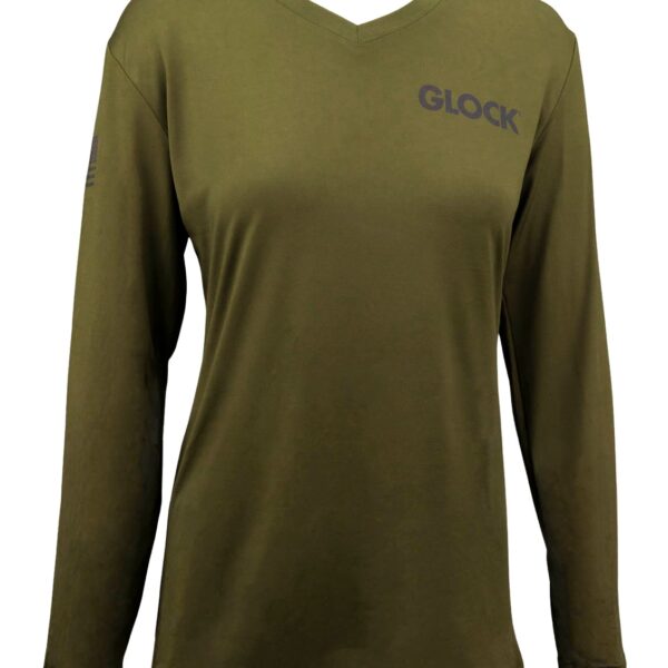 GLK AP96428 LADIES PERFORMANCE SHIRT GRN L