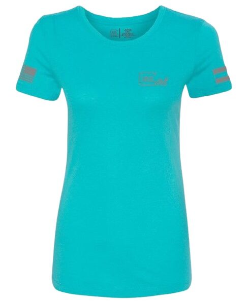 GLK AP96446 GLOCK GIRL FLAG TEE XL  TEAL