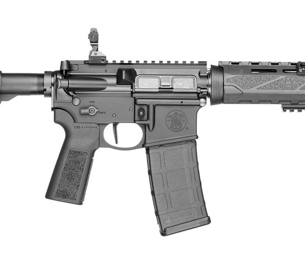 Smith & Wesson 13622 M&P 15 SBR 5.56 NATO 30+1 11.50″ Black Armornite Barrel, Black Hardcoat Anodize Aluminum Receiver w/Picatinny Rail, M-LOK Handguard, BCMGunfighter w/M-LOK Forend, B5 SOPMOD Black