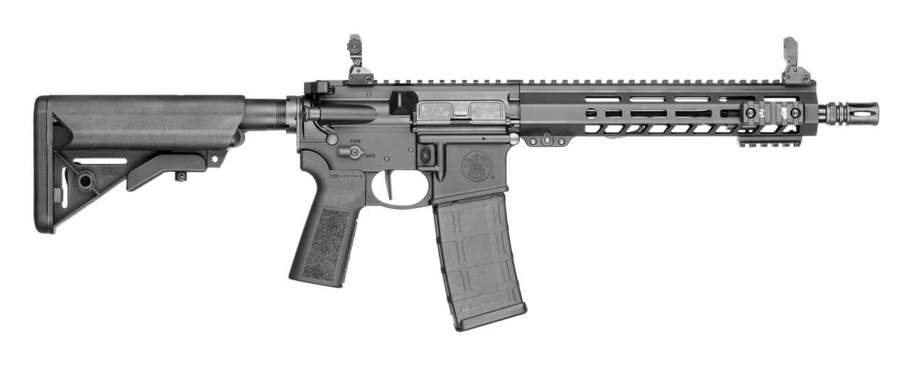 Smith & Wesson 13623 M&P 15T SBR 5.56 NATO 30+1 10.50" Black Armornite Barrel, Black Hardcoat Anodize Aluminum Receiver w/Picatinny Rail, M-LOK Handguard, B5 SOPMOD Black Polymer Stock, B5 P Type 23 G