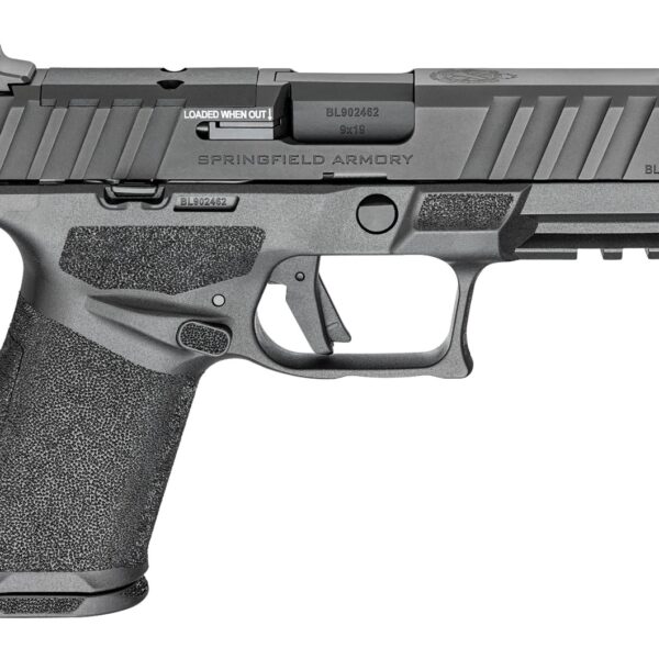 Springfield Armory ECA9409BCA Echelon Alpha 40.C 9mm Luger 10+1 4″ Black Melonite Barrel & Optic Ready/Serrated Slide, Black Polymer Frame w/Picatinny Rail Adaptive Texture Grip, *CA Compliant