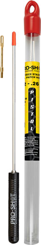 PRO SHOT STAINLESS 1PC PISTOL – CLEANING ROD 8″ .22-.26 CAL