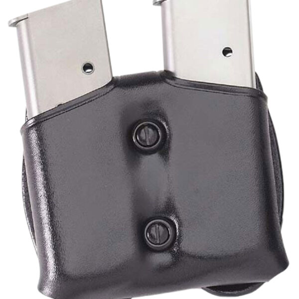 Galco CDM26B CDM Mag Carrier Double Black Leather Belt Loop Belts 1.50-1.75″ Wide Compatible w/ Sig P220 Carry Ambidextrous Hand