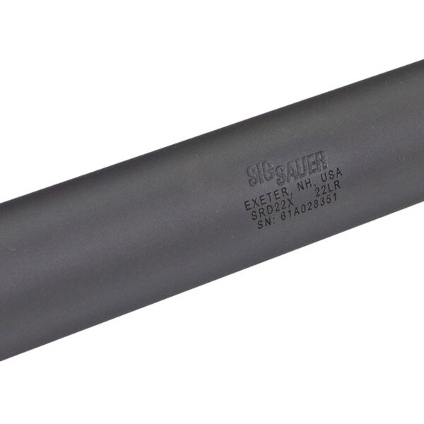 Sig Sauer SRD22X SRD22X 22 LR 1″ Black Titanium Tube w/17 4 Stainless Steel Baffles 1/2″ 28 tpi