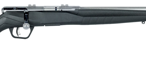 Savage Arms 70802 B Series FVSS Full Size 17 HMR 10+1 21″ Matte Heavy Varmint Barrel, Matte Drilled & Tapped Stainless Steel Receiver, Matte Black Fixed Synthetic Stock, Right Hand