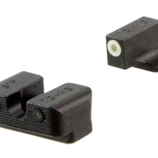 TruGlo TG231S2W Tritium Pro  Black | Green Tritium White Outline Front Sight Green Tritium Rear Sight