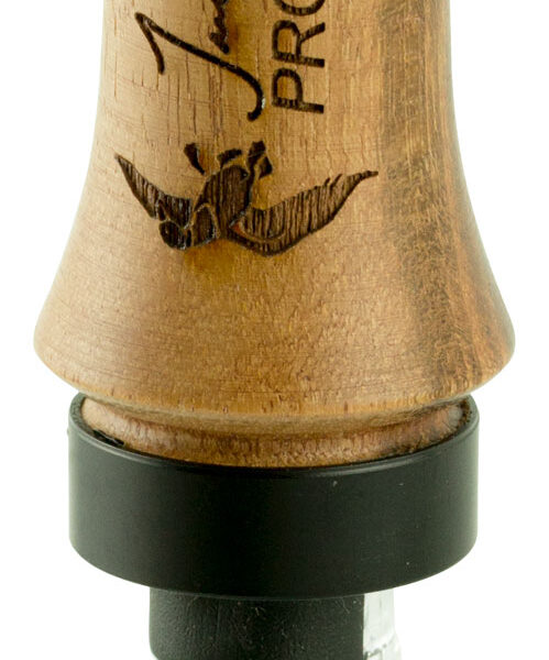 Duck Commander DCPROTW Jase Pro Series Double Reed Mallard Hen Sounds Attracts Ducks Natural Tigerwood