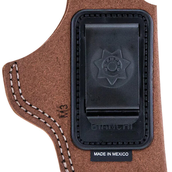 Bianchi 10381 6C IWB Tan Leather Belt Clip Fits 2″ Barrels Ruger/Colt/Charter Arms Left Hand