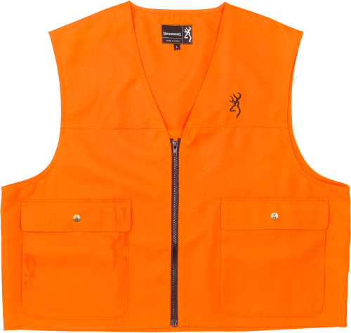BROWNING JUNIOR SAFETY VEST – W/LOGO BLAZE ORANGE X-LARGE