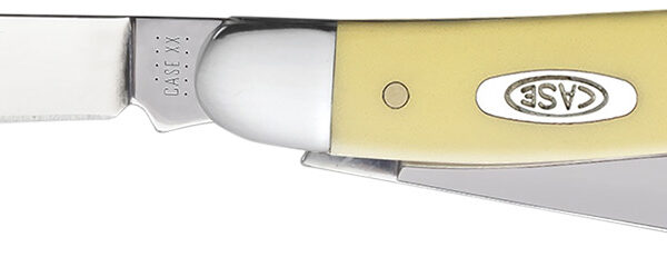 Case 00035 Stockman Medium 2.57″/1.88″/1.71″ Folding Clip/Sheepsfoot/Spey Plain Tumble Polish Chrome Vanadium Steel Blade/Yellow Synthetic Handle