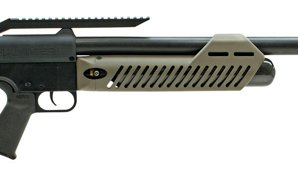 Umarex 2252635 Hammer  PCP .50 Cal 2 Shot Black Barrel & Receiver, OD Green Fixed Synthetic Stock, AR Magpul Style Grip