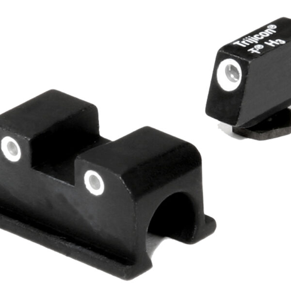 Trijicon 600505 Bright & Tough Night Sights Green/Tritium White Outline Front Sight-Green/Tritium White Outline Rear Sight Walther Arms P99/PPQ/PPQ M2