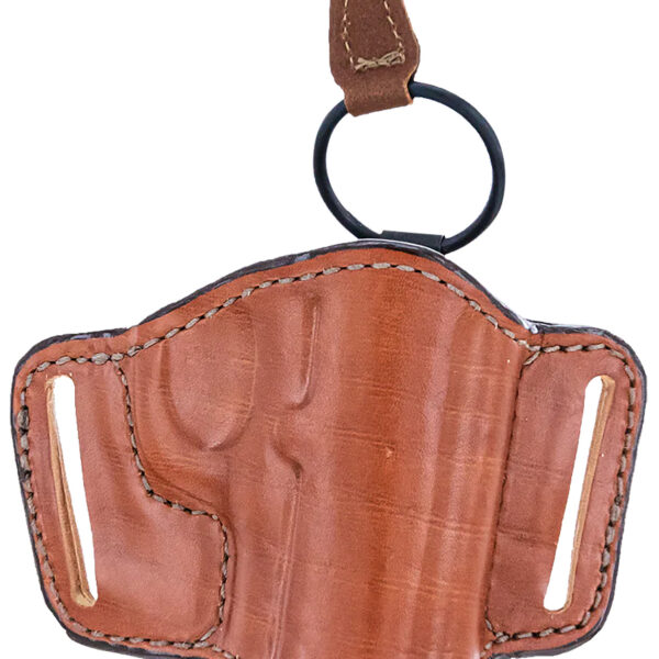 Bianchi 19256 105 Minimalist OWB Size 14 Tan Leather Belt Slide Compatible w/Sig P365/Glock 42/Bersa Thunder/S&W 1911 Belt Up to 1.75″ Wide Right Hand
