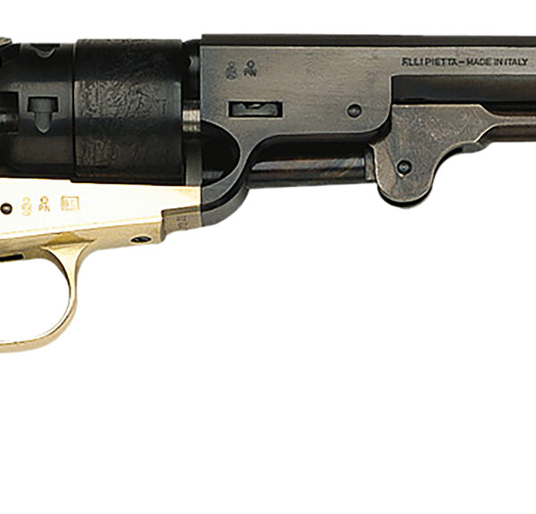 Traditions FR18511 1851 Navy Break Open 44 Cal #11 Percussion 7.50″ 6 Shot Brass Frame Blued Barrel & Cylinder Walnut Grip