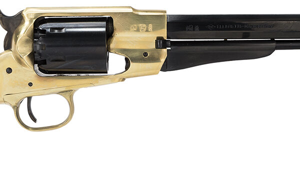 Traditions FR18581 1858 Army Break Open 44 Cal #11 Percussion 8″ 6 Shot Brass Frame Blued Barrel & Cylinder Walnut Grip