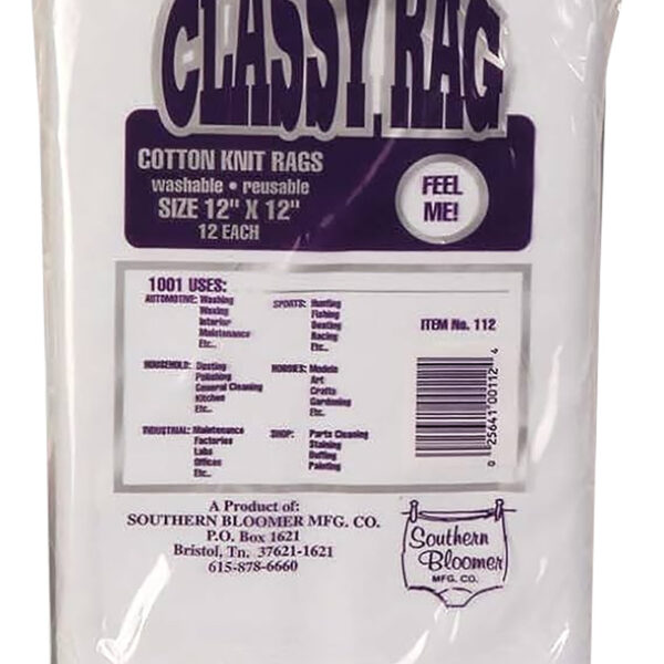 Southern Bloomer 112 Cleaning Patches Cotton 12″ x 12″ 12 Per Bag
