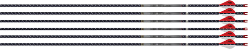EASTON ARROW 4MM FMJ 400 – 6-PACK W/ 2″ BLAZER VANES