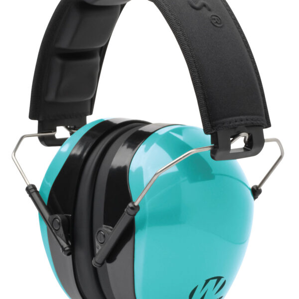 Walker’s GWPDCPMLTL Advanced Protection Passive Muff 26 dB Over the Head Aqua Blue/Black Polymer
