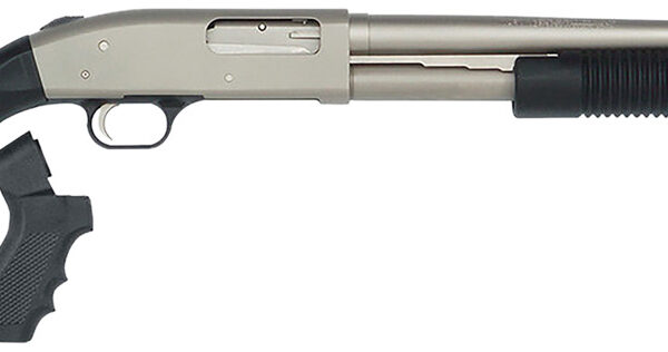 Mossberg 50299 590 Mariner 12 Gauge 8+1 3″ 20″ Cylinder Bore Barrel, Silver Marinecote Barrel/Receiver, Synthetic Stock, Includes Pistol Grip Conversion Kit