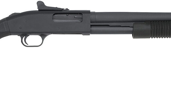 Mossberg 51663 590A1  12 Gauge Pump 3″ 8+1 20″ Black Parkerized Heavy-Walled Barrel, Black Parkerized Drilled & Tapped Receiver, Black Fixed Synthetic Stock