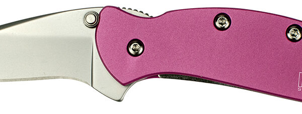 Kershaw 1600PINK Chive  1.90″ Folding Drop Point Plain Bead Blasted 420HC SS Blade Pink Anodized Aluminum Handle Includes Pocket Clip
