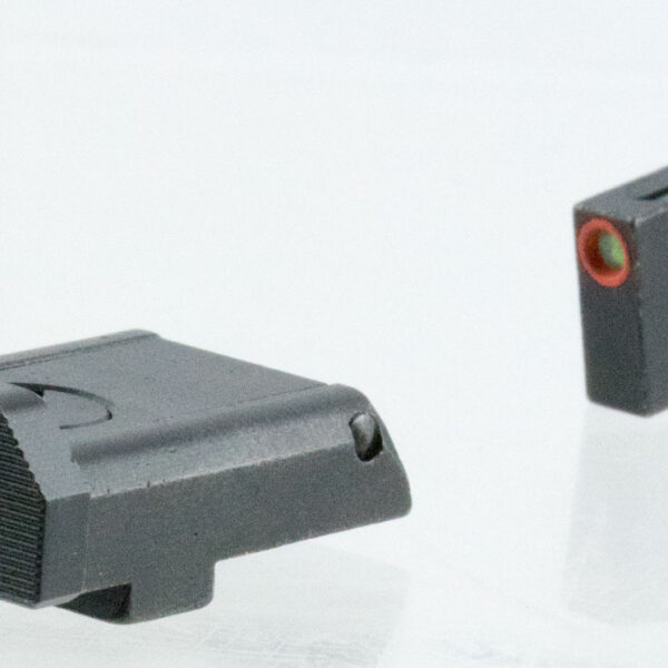 TruGlo TG13GLAPC TFX Pro  Orange Fiber Optic, Tritium Front/ Black Rear/Black Nitride Fortress Frame/Compatible w/Most Glock Except Single Stack & MOS, Front Post/Rear Dovetail Mount