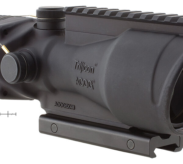 Trijicon 100002 ACOG Black Hardcoat Anodized 6x 48mm Illuminated Red Chevron .308/7.62 Reticle