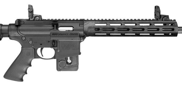 Smith & Wesson 10205 M&P15 Performance Center Sport 22 LR 10+1 18″ Threaded Barrel, Vltor Adjustable Stock, Magpul Folding MBUS Sights, Match Grade Precision Barrel,Chamber & Trigger, Hogue Grip, Opt