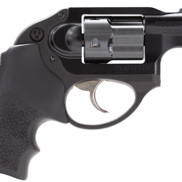 Ruger 5401 LCR  Small Frame 38 Special +P 5rd 1.87″ Matte Black Steel Barrel, Black PVD Cylinder ,Matte Black Aluminum Frame, Hogue Tamer Monogrip Grip, Concealed Hammer