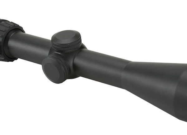 Trijicon 200008 AccuPoint Black Hardcoat Anodized 3-9x 40mm 1″ Tube Illuminated Green Triangle Post Reticle